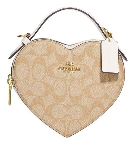 bolsa coach cafe pequñas|bolsa coach crossbody corazon.